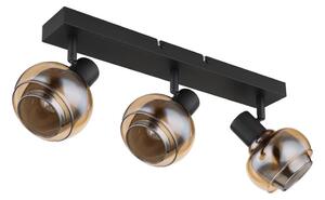 Globo 54309-3B - Faretto da soffitto TOKKI 3xE14/40W/230V nero