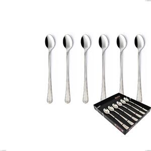Confezione vetrina 6 pezzi cucchiaini bibita Firenze, Acciaio inox 18.10 (Aisi304) , spessore 2.5 mm