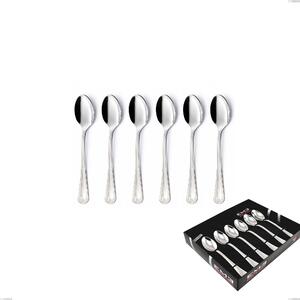Confezione vetrina 6 pezzi caff� Firenze, Acciaio inox 18.10 (Aisi304) , spessore 2.5 mm