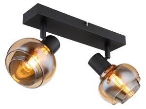 Globo 54309-2B - Faretto TOKKI 2xE14/40W/230V nero
