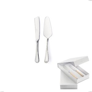 Confezione a libro 2 pezzi,paletta pi� coltello dolce da servizio Firenze, Acciaio inox 18.10 (Aisi304) , spessore 2.5 mm