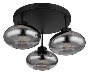 Globo 15572-3D - Plafoniera SHAUN 3xE27ILLU/40W/230V nero