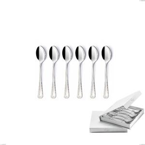 Confezione a libro 6 pezzi cucchiaini caff� Firenze, Acciaio inox 18.10 (Aisi304) , spessore 2.5 mm