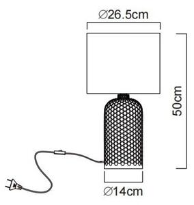 Globo 21735R - Lampada da tavolo SOFIE 1xE27/60W/230V rossa
