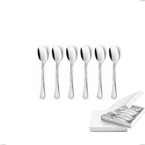 Confezione a libro 6 pezzi cucchiaini gelato Firenze, Acciaio inox 18.10 (Aisi304) , spessore 2.5 mm