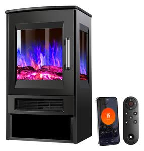 Jopassy caminetto elettrico caminetto elettrico 900W/1800W LED effetto fiamma caminetto con termostato telecomando