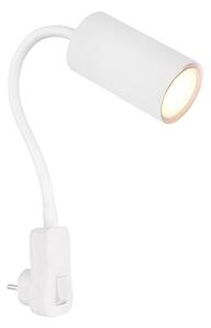 Globo 57911DPW - Faretto da parete a spina ROBBY 1xGU10/35W/230V bianco