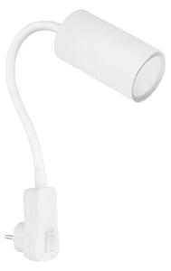 Globo 57911DPW - Faretto da parete a spina ROBBY 1xGU10/35W/230V bianco