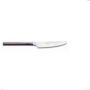 Coltello frutta Fuoco, Acciaio inox 18.10 (AISI304), lunghezza 205 mm,manico in tubolare d'acciaio sabbiato e brunito