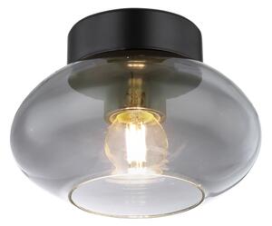 Globo 15572D - Plafoniera SHAUN 1xE27ILLU/40W/230V nera