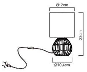 Globo 21730P - Lampada da tavolo SYLAS 1xE14/40W/230V rosa