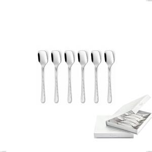 Confezione a libro 6 pezzi cucchiaini gelato Galles, Acciaio inox 18/10 (aisi 304), spessore 2.00 mm