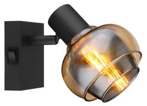 Globo 54309-1B - Faretto da parete TOKKI 1xE14/40W/230V nero
