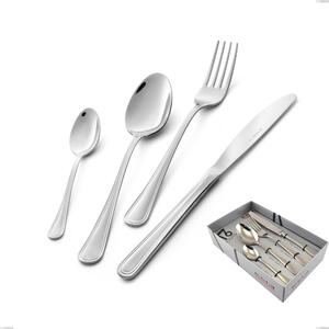 Confezione vetrina 16 pezzi coltello economico Galles, Acciaio inox 18/10 (aisi 304), spessore 2.00 mm