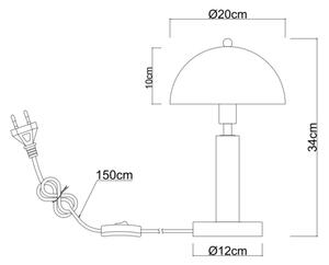 Globo 24868S - Lampada da tavolo JANIE 1xE14/40W/230V nera