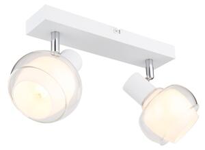 Globo 54309-2W - Faretto TOKKI 2xE14/40W/230V bianco