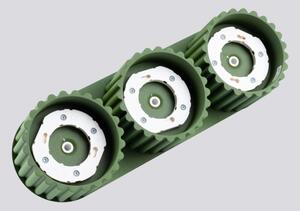 Sollux SL.2631 - Faretto AURA 3xGX53/10W/230V verde