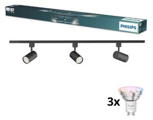 Philips - Faretto LED dimmerabile per binario sistema EASYLINK 3xGU10/4,7W/230V 1m nero