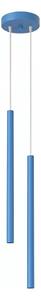 Sollux SL.2150 - Lampadario a sospensione con cavo PASTELO 2xG9/8W/230V blu