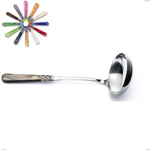 Mestolo Ginevra, (acciaio 18.10 aisi304), manico in nylon, Lunghezza 272 mm