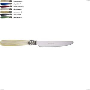 Coltello frutta georgian, Acciaio 18/10 AISI 304 Lucido manicatura acrilico perlato, lunghezza 204 mm