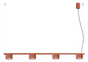 Sollux SL.2699 - Lampada a sospensione con cavo AURA 4xGX53/10W/230V rosso