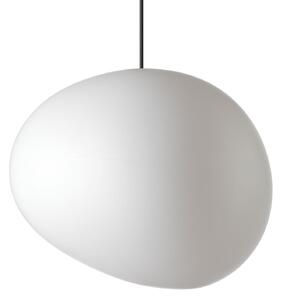 Lampada a sospensione Foscarini, Gregg grande, dimmerabile, Bianco, Soggiorno, Vetro, Design