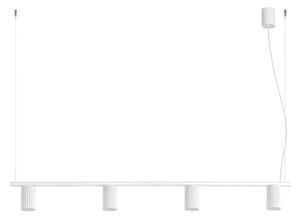 Sollux SL.2711 - Lampadario a sospensione con cavo KARBON 4xGU10/10W/230V bianco