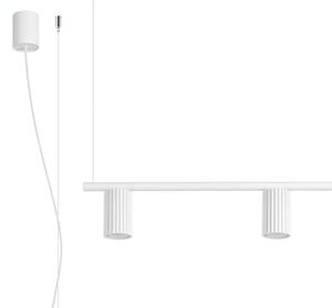 Sollux SL.2711 - Lampadario a sospensione con cavo KARBON 4xGU10/10W/230V bianco