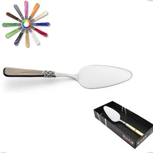 Confezione vetrina 1 pezzo pala torta Ginevra, (acciaio 18.10 aisi304), manico in metacrilato
