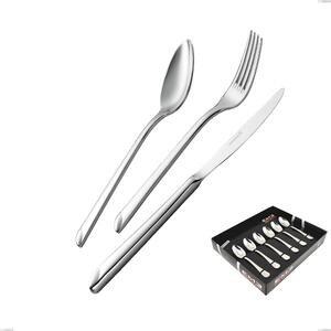 Confezione vetrina 6 pezzi moka Goccia, acciaio 18/10 ( Aisi 304) , spessore 4 mm- posate