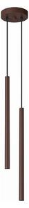 Sollux SL.2146 - Lampadario a cavo PASTELO 2xG9/8W/230V marrone