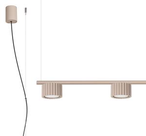 Sollux SL.2702 - Lampadario su cavo AURA 4xGX53/10W/230V tortora