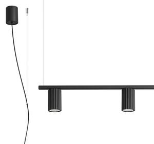 Sollux SL.2712 - Lampadario a cavo KARBON 4xGU10/10W/230V nero