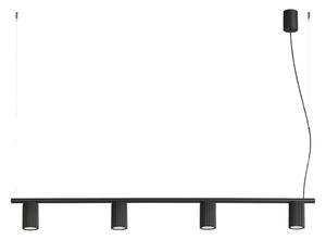 Sollux SL.2712 - Lampadario a cavo KARBON 4xGU10/10W/230V nero