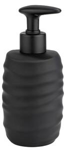 Dispenser per sapone nero opaco in ceramica 400 ml Illana – Wenko