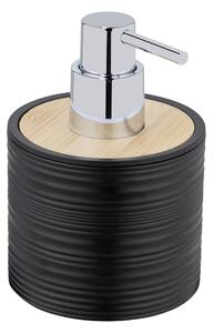 Dispenser per sapone nero opaco in plastica 350 ml Lyon – Allstar