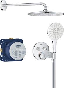 Built-in shower set - All jet types - Thermostatic mixer - GROHE - 34877000 - Gray
