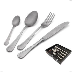 Servizio Posate 24 Pezzi IMPERO RETRO' in acciaio inox 18/10 lucidatura opaca 2,5 mm di spessore