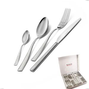 Cofanetto 24 pezzi Infinity la Divina, Acciaio 18/10 Inox Lucido con incisione al laser, spessore 2,5 mm mm