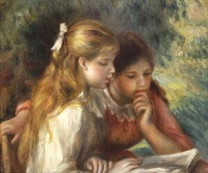 Pierre Auguste Renoir - Stampa artistica The Reading c 1890-95, (40 x 35 cm)