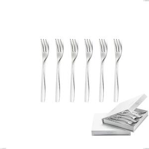 Confezione a libro 6 pezzi forchette dolce Infinity acciaio lucido 2,5 mm, 18/10 (AISI304) , spessore 2,5 mm