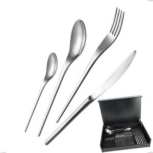Servizio di posate 51 pezzi in astuccio di legno Joli, Acciaio inox 18.10 (AISI304), spessore 4.00 mm finitura Lucida