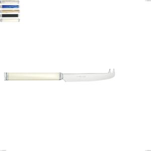 Coltello formaggio kilim, Acciaio 18/10 AISI 304 Lucido manicatura acrilico perlato, lunghezza 229 mm