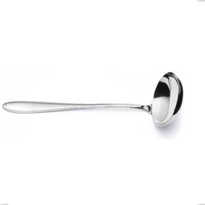 Mestolo Kappa, Acciaio inox 18.10 (AISI304), spessore 2.5 mm, lunghezza 273 mm inox lucido