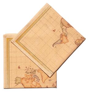 Tovagliolo In Cotone Geo Classic World CM. 48X48 Alviero Martini 1A Classe Geo Caleffi