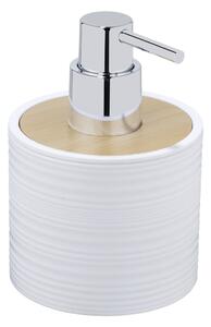 Dispenser per sapone bianco opaco in plastica 350 ml Lyon – Allstar