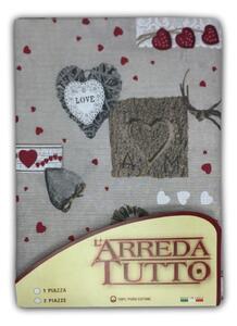 TELO ARREDO COPRITUTTO GRAN FOULARD COPRILETTO COPRIDIVANO TESSUTO TIROLESE HOLLY 1 PIAZZA