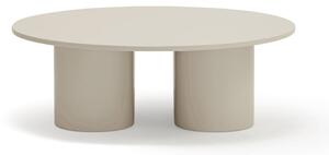 Tavolino da salotto color crema 110x111 cm Totem – Teulat