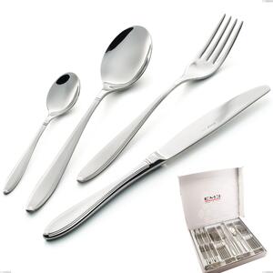 Cofanetto 24 pezzi Kappa Sabbiato, 18/10 (AISI304) , spessore 2,5 mm